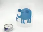 Preview: Windlicht blauer Elefant