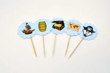 Piratenparty Muffin-Fähnchen