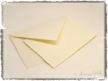 Büttenkarte mit Umschlag