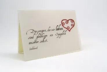 Diejenigen, die wir lieben Karte Hochzeit Valentinstag Liebe