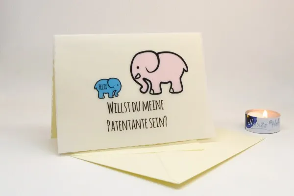 Elefant Junge Patentante